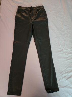 Express Black Coated Skinny Jeans